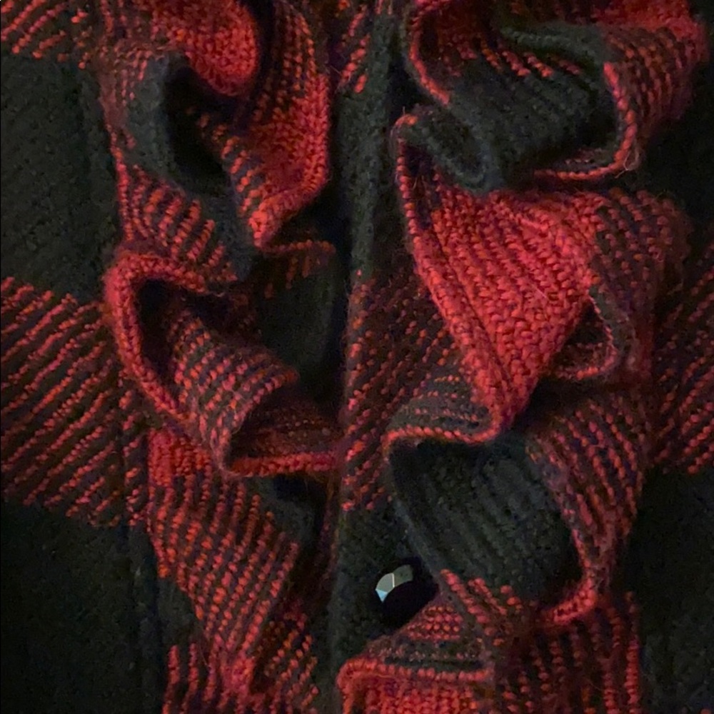 Iconic Plaid Ruffle Coat XS - Picture 2 of 2